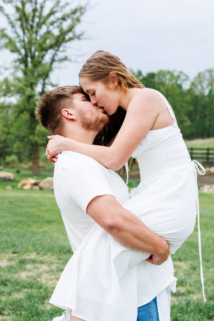 Mindi Jennings Photography wedding photographer at Pleasant Pastures Events in Central MN featuring engaged couples and outdoor wedding venue